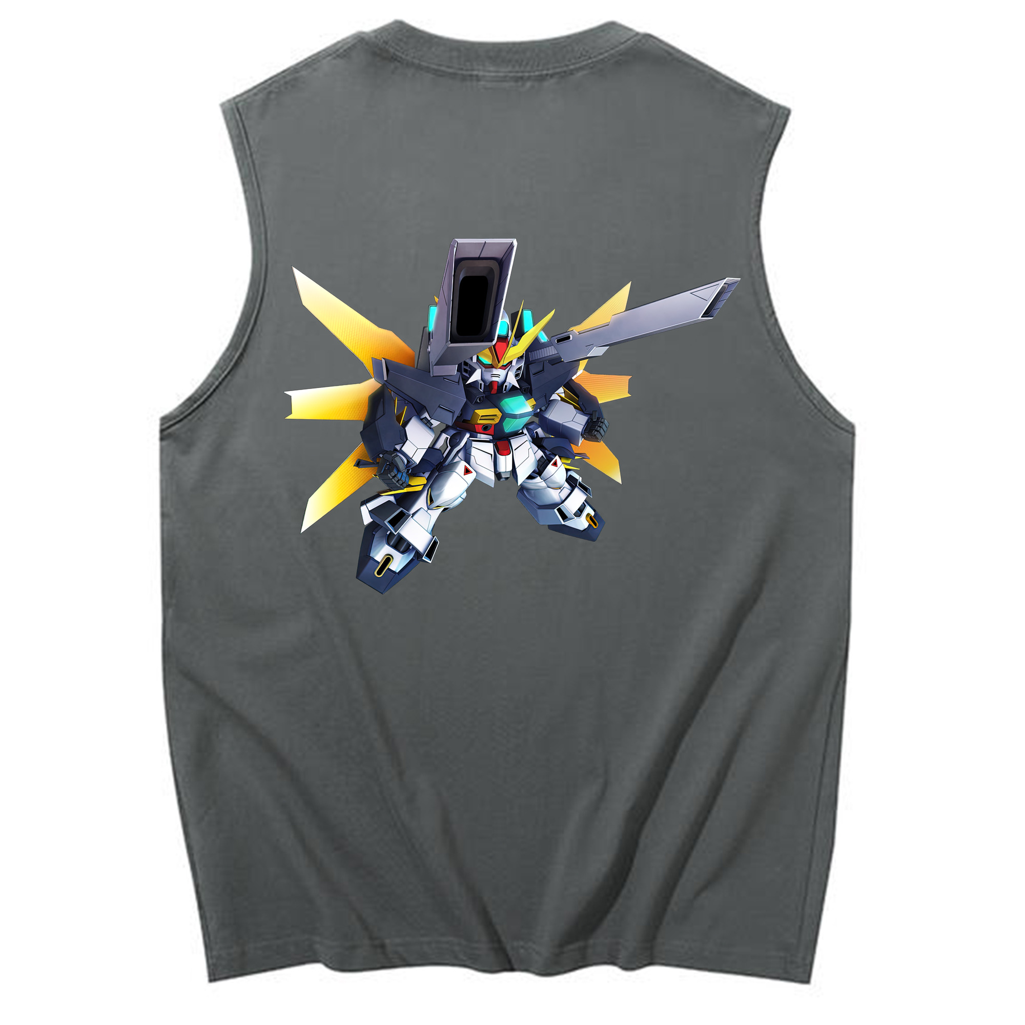 （画像用） 機動戦士ガンダム Mobile Suit Gundam コットン100％タンクトップ（背面プリント）